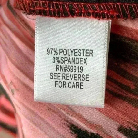 Apt 9 top M striped button down scrunched career - Picture 8 of 9